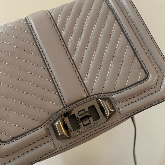 Rebecca Minkoff Charcoal Quilted Crossbody Bag - Picture 3 of 9